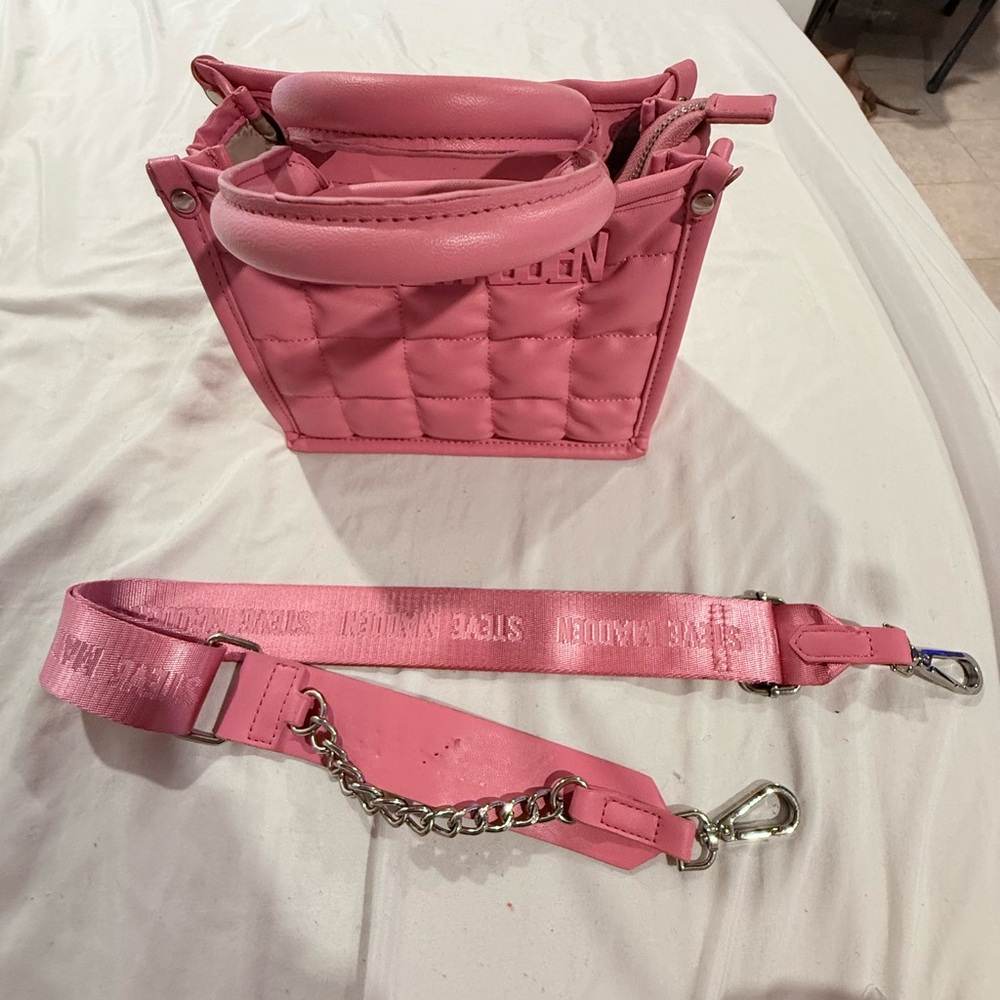 Steve Madden Pink Quilted Mini Bag
